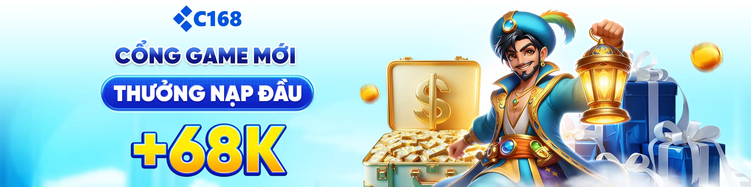 C168 cổng game mới thưởng nạp đầu 68k